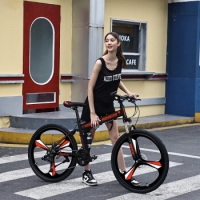 SANGPU折叠自行车成人山地车公路学生男变速赛车越野单车通勤城市代步...